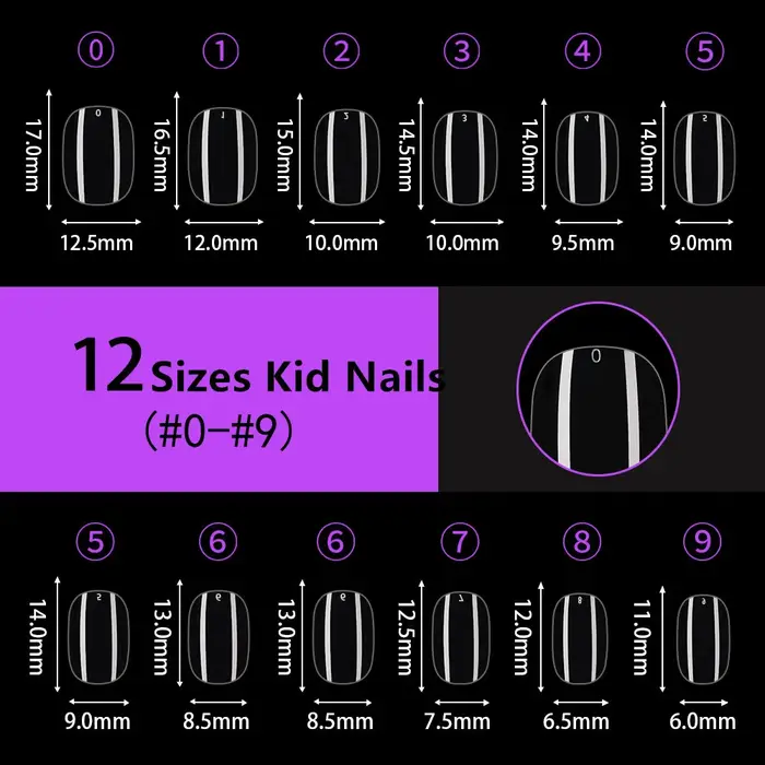 100 pièces enfant ongles faux ongles acrylique Nail Art clair Transparent Nature couleur couverture complète ongles conseils