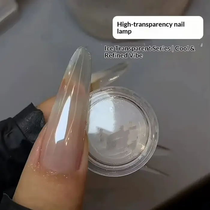 1 Boîte (0, 1g) Poudre à Ongles Effet Miroir Clair de Lune