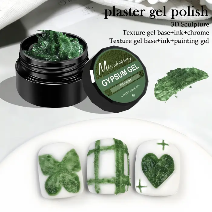 Vernis à ongles en plastique, peinture gypse solide, pour sculpture 3D, Texture de sable créative, m