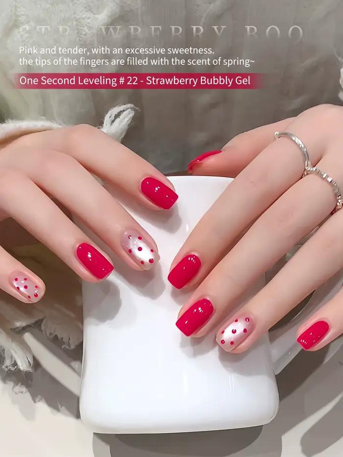 Vernis à ongles gel rouge 12 ml