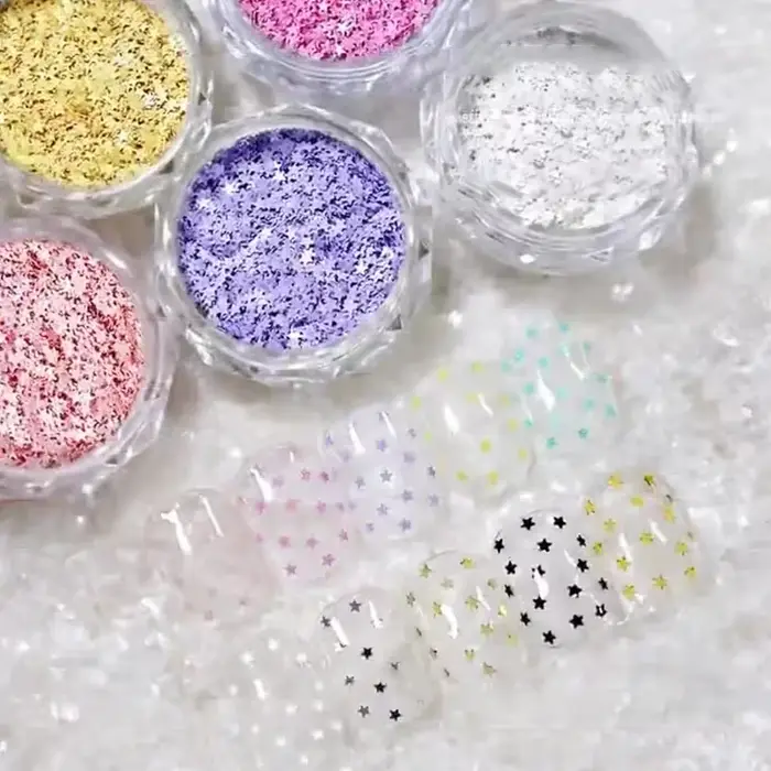 1 pot de décoration d'ongles 1mm