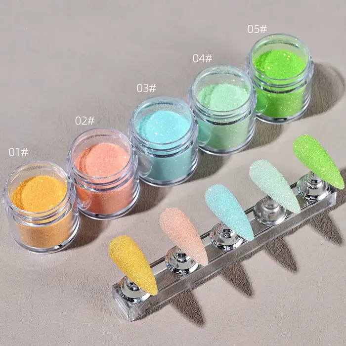 Poudre à paillettes pour ongles