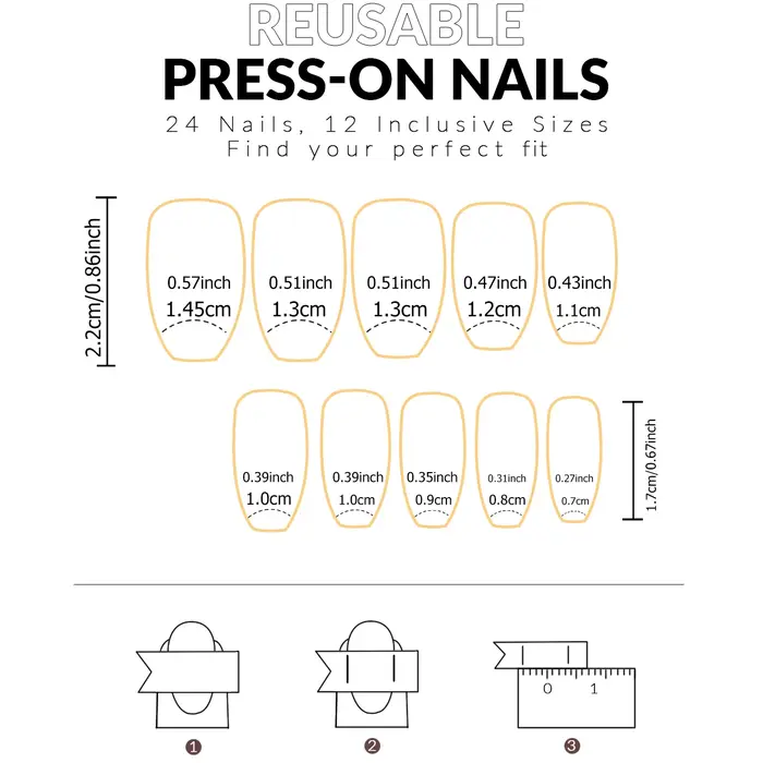 24 pièces d'ongles minimalistes français courts avec 1 gelée et 1 lime à ongles