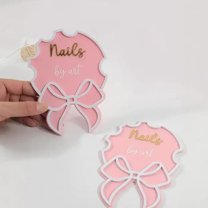 Arc pour technicien d'ongles, Salon de beauté, publicité, accessoire de Nailfie portatif, Signnail d'affaires, cadeau d'artiste, médias sociaux, accessoire pour ongles