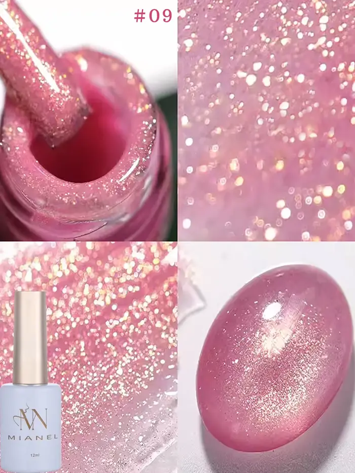 MIANEL 12ML Gel vernis à ongles blanchissant diamant rose le plus vendu