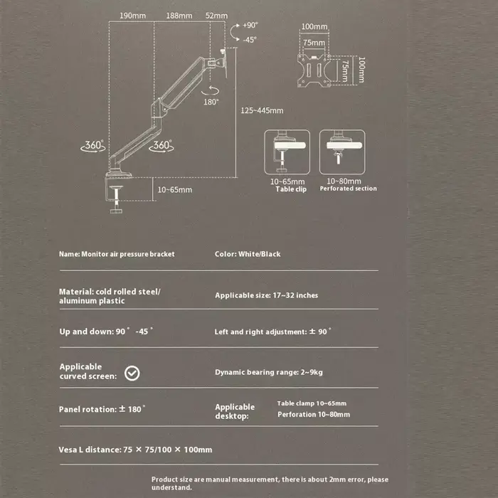 Machine collecteur de poussière d'ongles de bureau