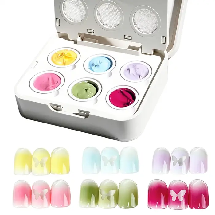 Gels de manucure dégradés 6 couleurs 8ml pour femmes