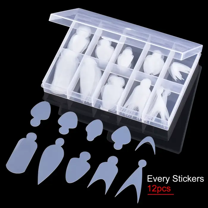 TP 60/120 pièces moule en Silicone pour ongles français réutilisable pour système Duet ongles double