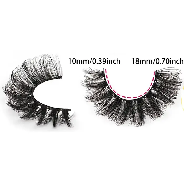 7 paires de faux cils cils vaporeux aspect naturel faux cils oeil de chat Faux vison bande moelleuse