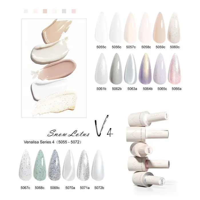 Venalisa – vernis à ongles Gel blanc laiteux