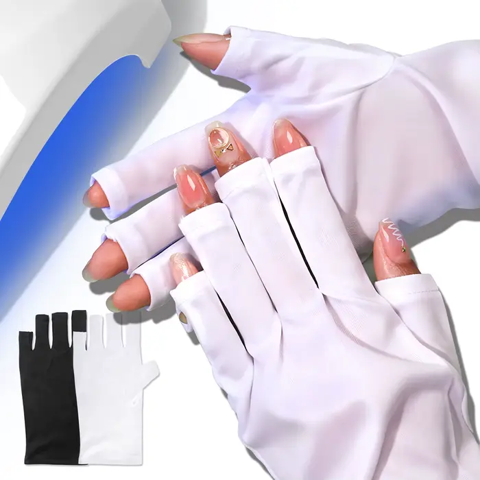 Gants anti-UV pour nail art