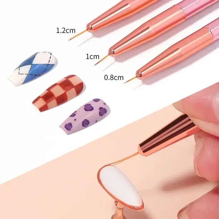 Ensemble de pinceaux à ongles professionnels, outils de manucure, conception de pointe, peinture, dessin, stylo à pois, ensemble de pinceaux à ongles, 5 pièces, 20 pièces