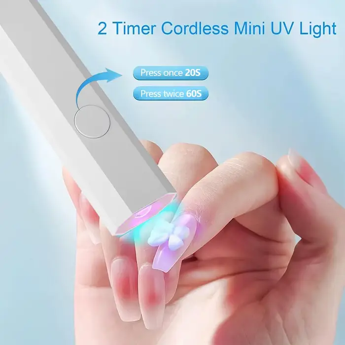 YIKOOLIN Mini lampe à ongles UV pour ongles en Gel lampe à ongles LED pour vernis Gel manucure USB s