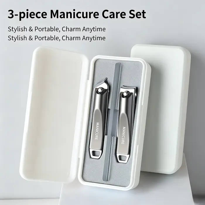 Un ensemble d'outils de manucure 3 pièces