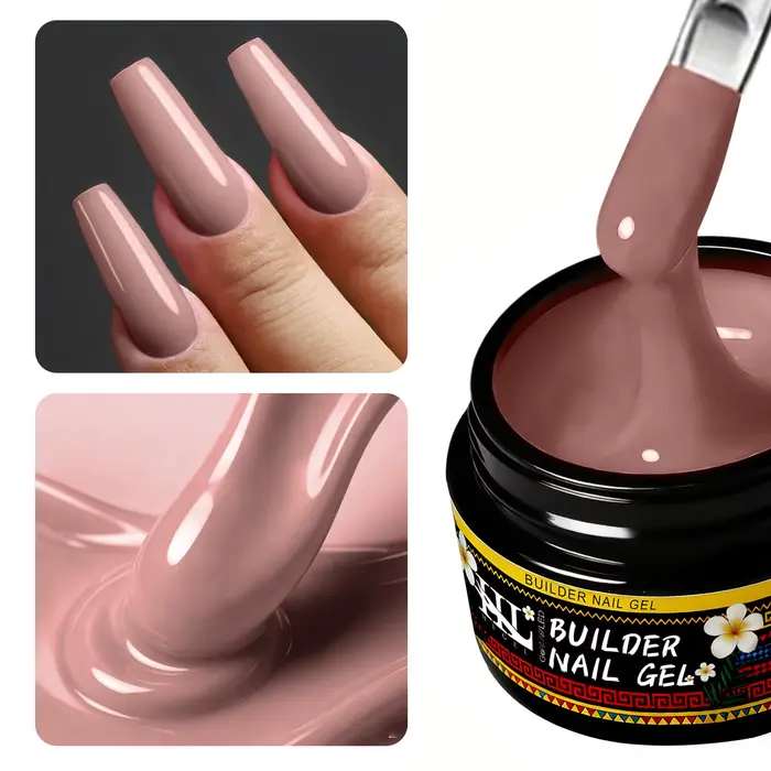 Gel de construction transparent en fibre de verre HL 20g pour renforcer les ongles cassés
