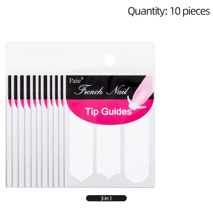 Autocollants de manucure à pointe française, 10/50/100 pièces, bandes de guidage pour Nail Art, lign