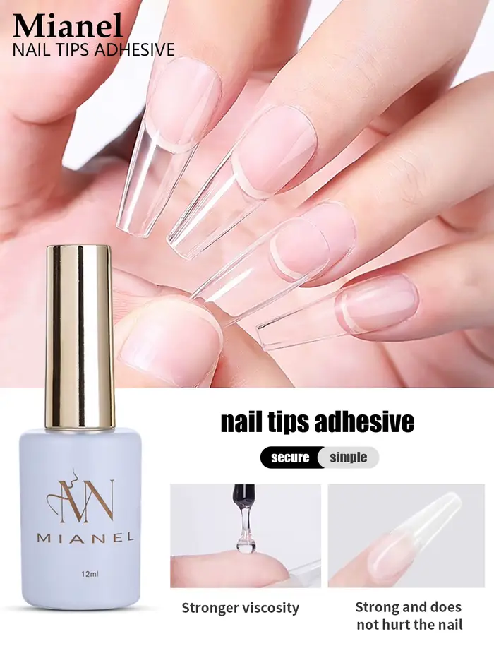 MIANEL – colle adhésive professionnelle pour pointes d'ongles