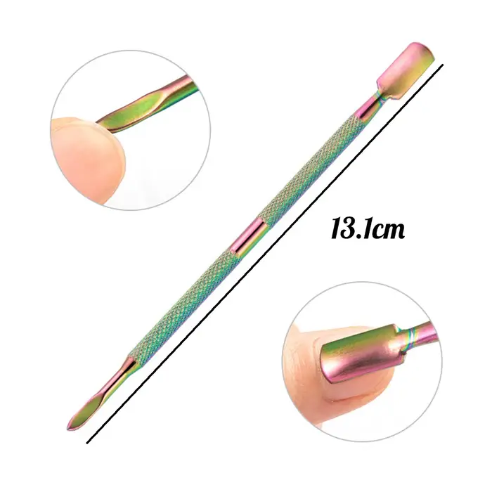 Coupe-ongles professionnel en acier inoxydable, ciseaux, pince multifonction, poussoir à cuticules,
