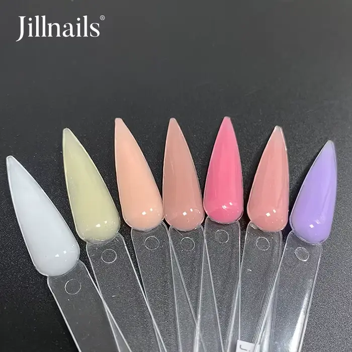 Jillnails Gel moyen rose laiteux russe auto-nivelant constructeur Extension Gel Nail Building 50g