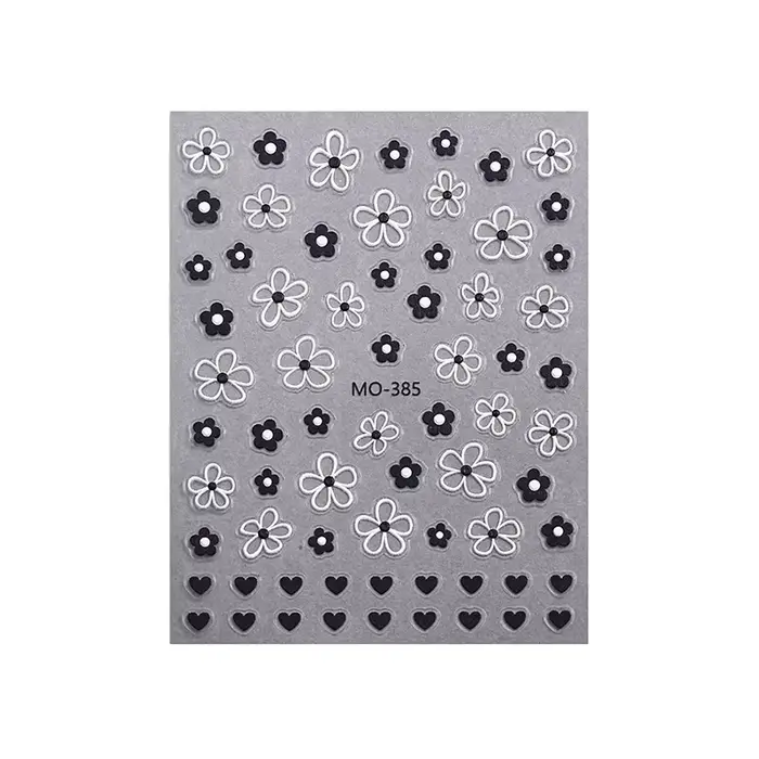Autocollants pour ongles 3D en fleurs