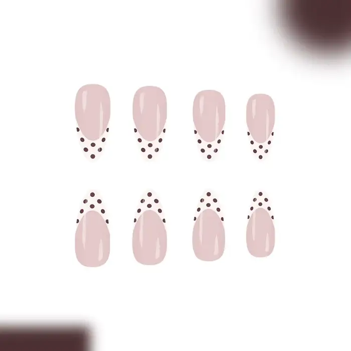 Presse à ongles en amande moyenne de style français doux