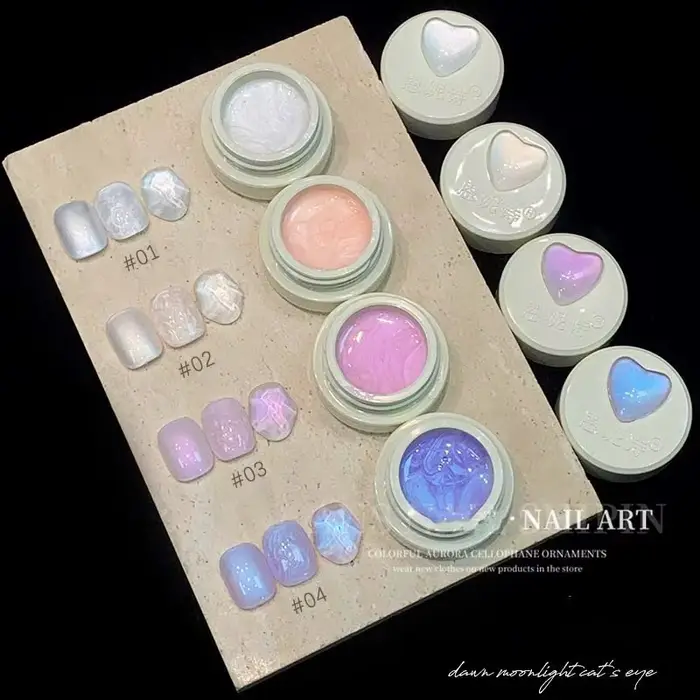 Vernis à ongles Gel à fil blanc perle UV/LED Gel à tremper