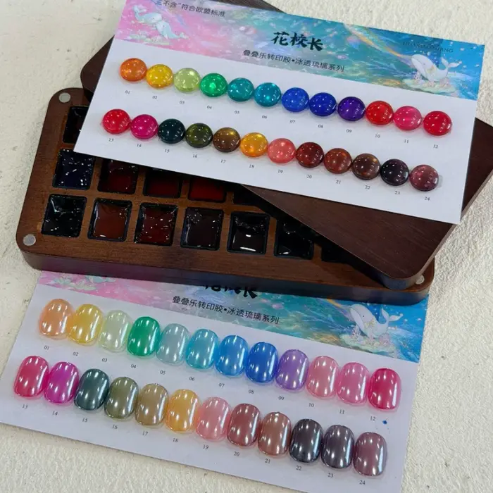 Vernis à ongles gel semi-transparent 24 couleurs, rose nude ambre, gel UV, translucide, semi-permanent, tout pour la manucure des ongles