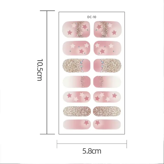 Autocollants adhésifs Uv en Gel pour ongles