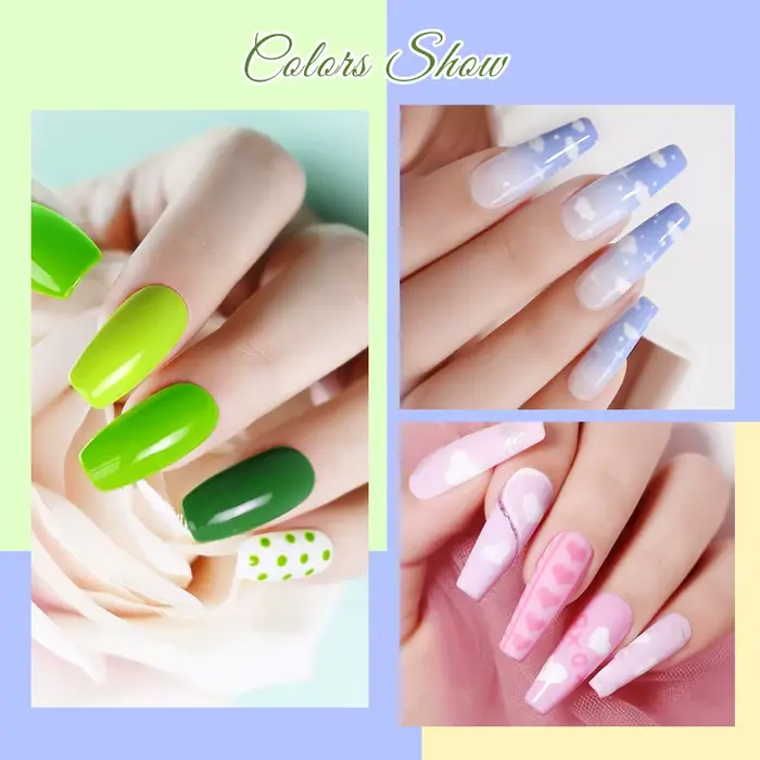  NAILCO bleu vert couleur série Gel vernis à ongles 15ml Hema Tpo gratuit