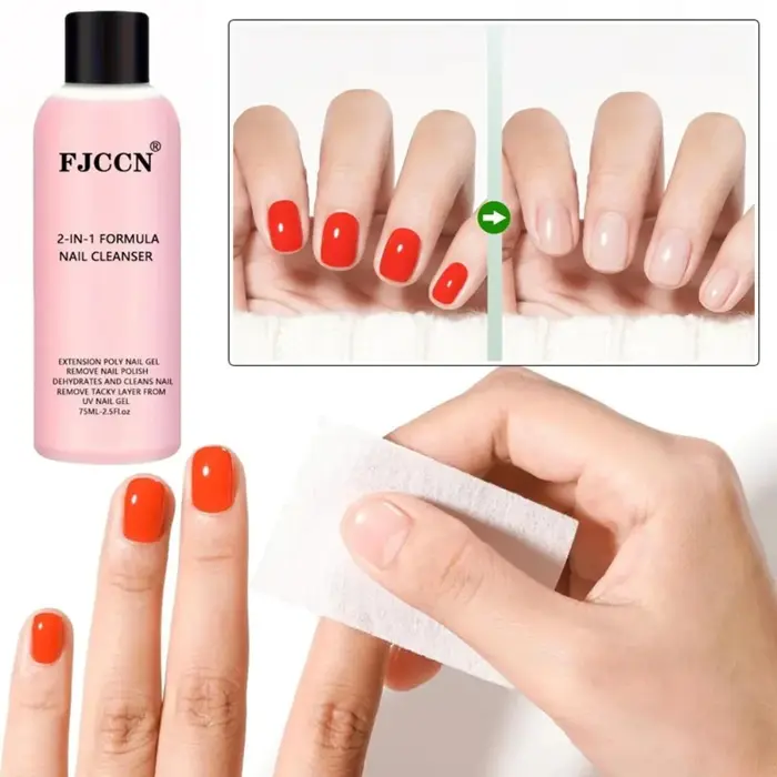 Nettoyant Gel 2-en-1 pour Ongles et Dissolvant de Vernis