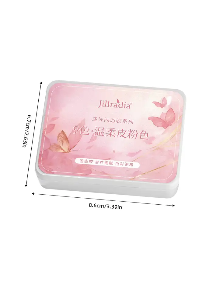 Jillradia – Nouveau Gel Solide 9 Couleurs Populaire pour Ongles