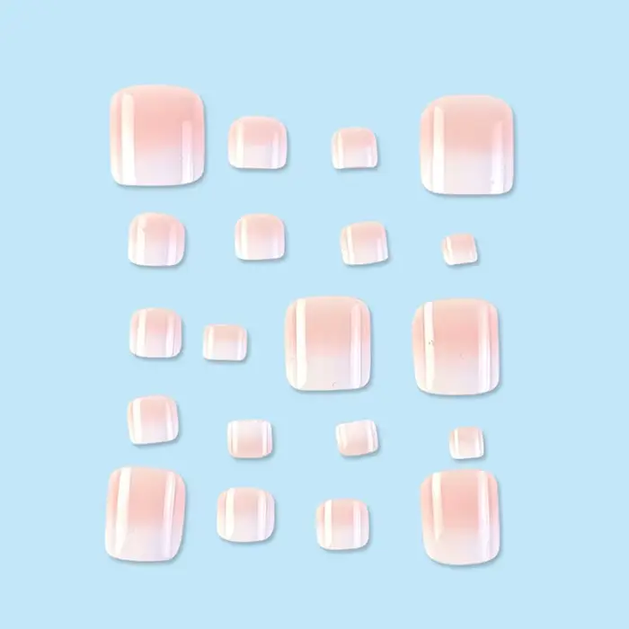 24 faux ongles pour les mains et 24 faux ongles pour les pieds