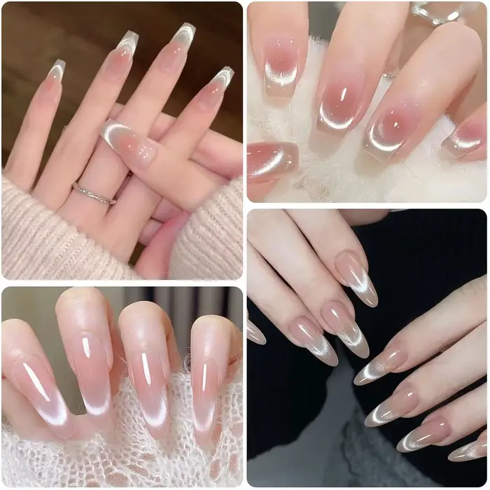 Ensemble d'aimants pour Nail Art français à Double tête, tige magnétique œil de chat fort, effet fra