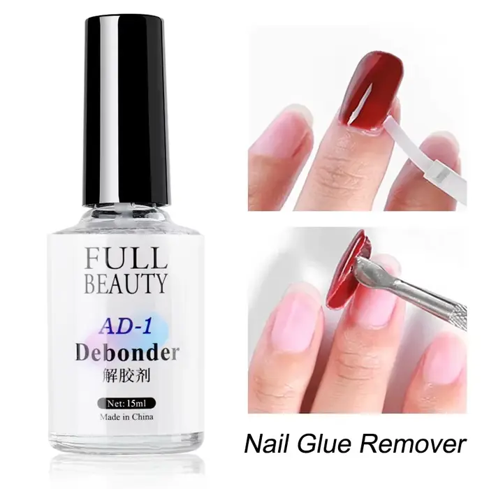 Dissolvant de Colle à Ongles pour Faux Ongles, Gel Remodelant, Strass, Presse sur, Liquide à Dissoud