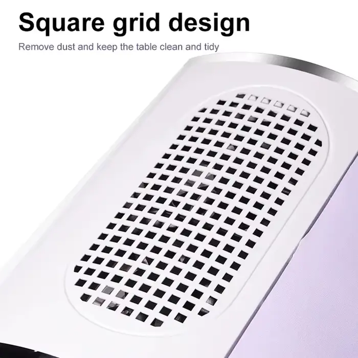 LULAA collecteur de poussière d'ongles pour ongles grande taille 40W 2 ventilateurs extracteur