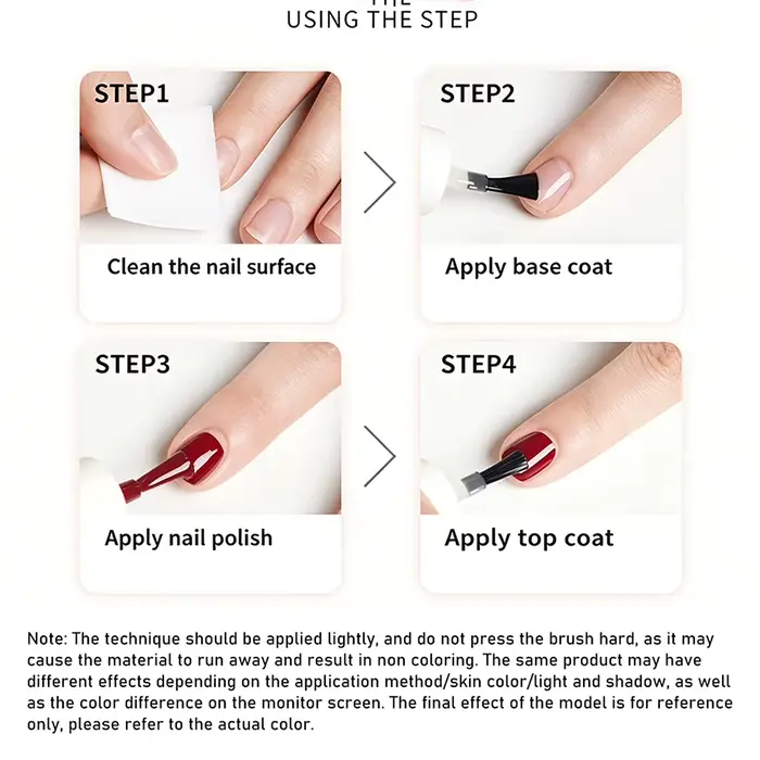 Vernis à ongles pelable à base d'eau 12 ml