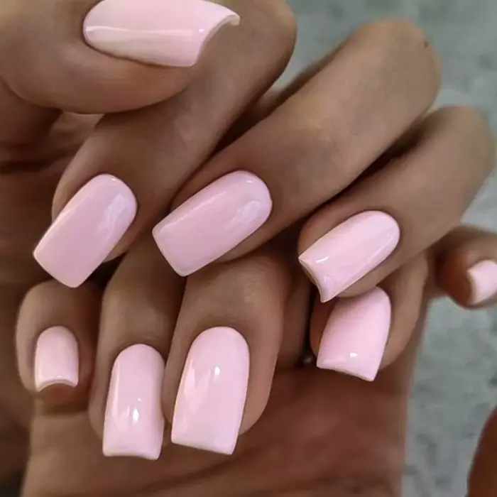 Faux Ongles Courts et Carrés Réutilisables
