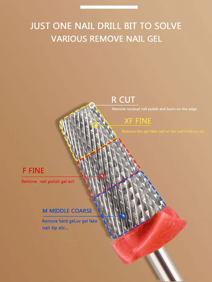 Fraise en carbure de tungstène, forets à ongles pour perceuse à ongles électrique, Machine de manucu