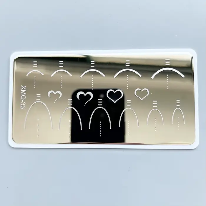 XMQ Nail Art Plaque d'estampage Designs français