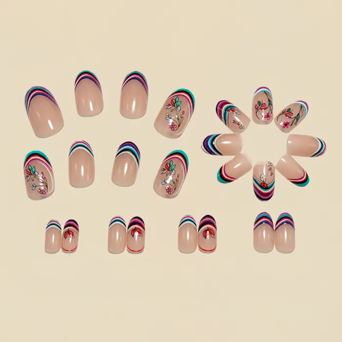 Faux ongles moyens pour femmes et filles