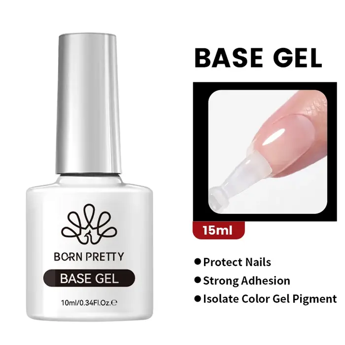 BORN PRETTY 30ml paillettes Gel acrylique Extension de doigt vernis à ongles argent rose