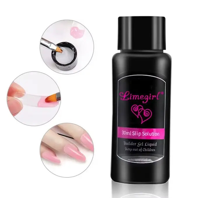 30ml Extension rapide Gel vernis Solution antidérapante Gel brosse ongles liquide Permanent indolore acrylique Nail Art
