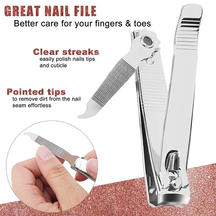 Coupe-ongles, coupe-ongles et orteils en acier inoxydable de qualité supérieure