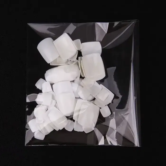 100 pièces faux ongles carrés couverture complète naturel blanc clair artificiel faux ongles acryliq