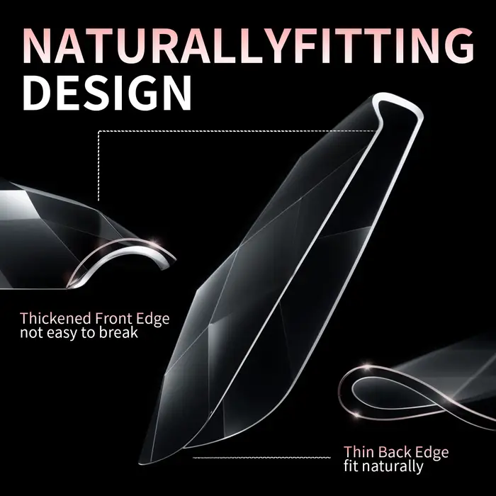 Nouveau 120/140 pièces carré amande cercueil ongles Extension conseils naturel clair couverture comp