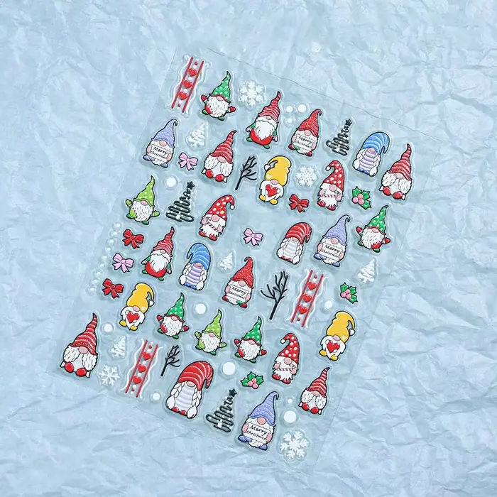 Autocollants mignons de Noël pour ongles
