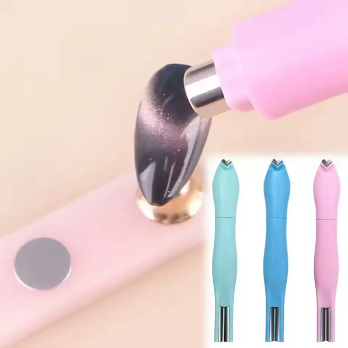 Aimant en forme de cœur pour vernis Gel œil de chat