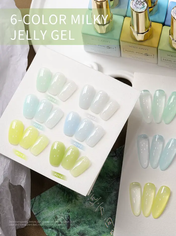 Vernis à ongles gel laiteux XEIJAYI Ice Jelly
