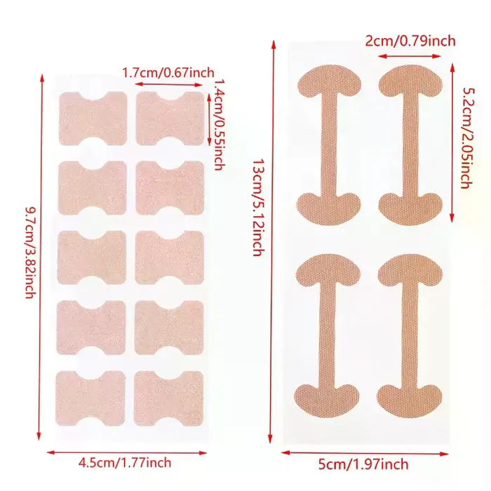 Ensemble d'autocollants correcteurs professionnels pour les ongles des pieds