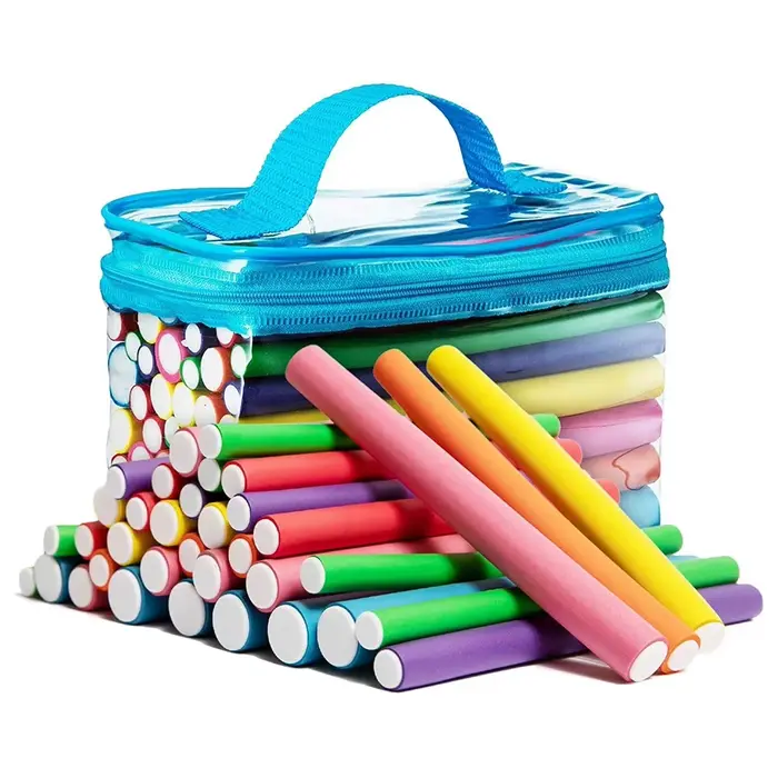 42 pièces/lot tige de friser sans chaleur éponge douce bigoudi rouleau mousse Bendy torsion boucles
